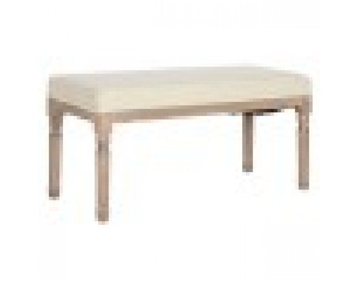 Табуретка Home ESPRIT Бял Естествен полиестер каучук 100 x 38 x 43 cm