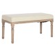 Табуретка Home ESPRIT Бял Естествен полиестер каучук 100 x 38 x 43 cm