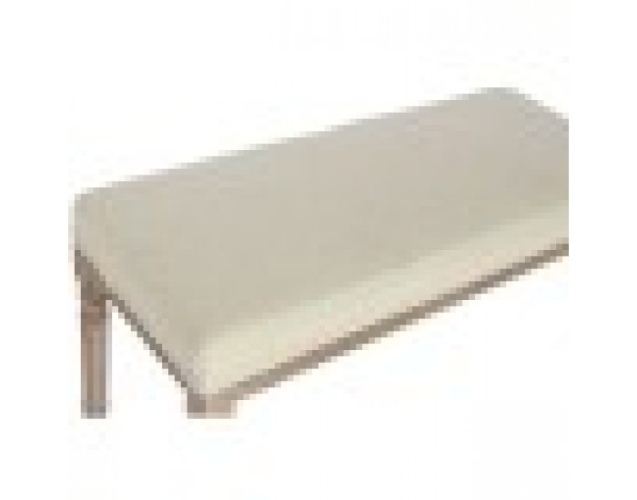 Табуретка Home ESPRIT Бял Естествен полиестер каучук 100 x 38 x 43 cm