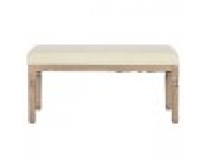 Табуретка Home ESPRIT Бял Естествен полиестер каучук 100 x 38 x 43 cm
