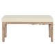 Табуретка Home ESPRIT Бял Естествен полиестер каучук 100 x 38 x 43 cm