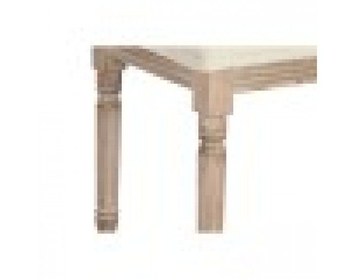 Табуретка Home ESPRIT Бял Естествен полиестер каучук 100 x 38 x 43 cm