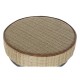 Табуретка DKD Home Decor Сребрист Метал Светло кафяв Pатан (44 x 41 x 82 cm)