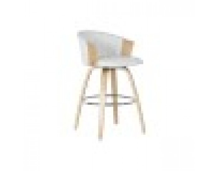 Табуретка Home ESPRIT Бял Дървен 58 x 56 x 86 cm