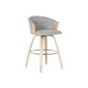 Табуретка Home ESPRIT Сив Дървен 58 x 56 x 86 cm