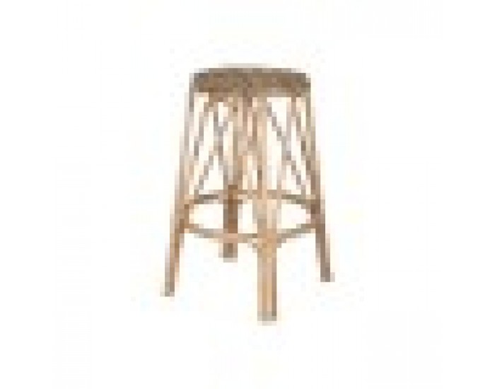 Табуретка Home ESPRIT Естествен плетена ракита 50 X 50 X 86 cm