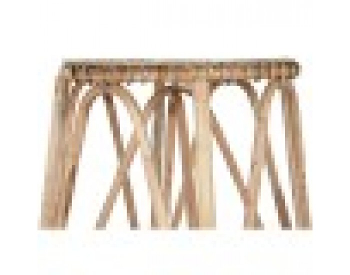 Табуретка Home ESPRIT Естествен плетена ракита 50 X 50 X 86 cm