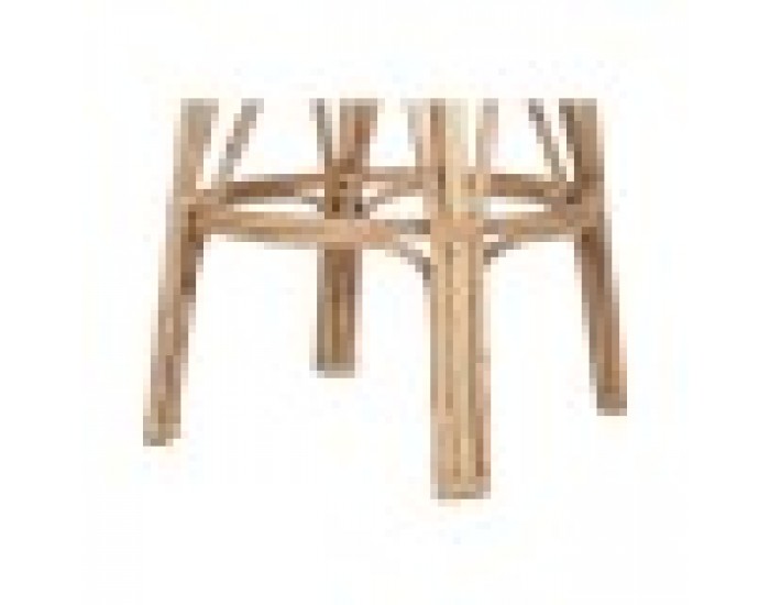 Табуретка Home ESPRIT Естествен плетена ракита 50 X 50 X 86 cm