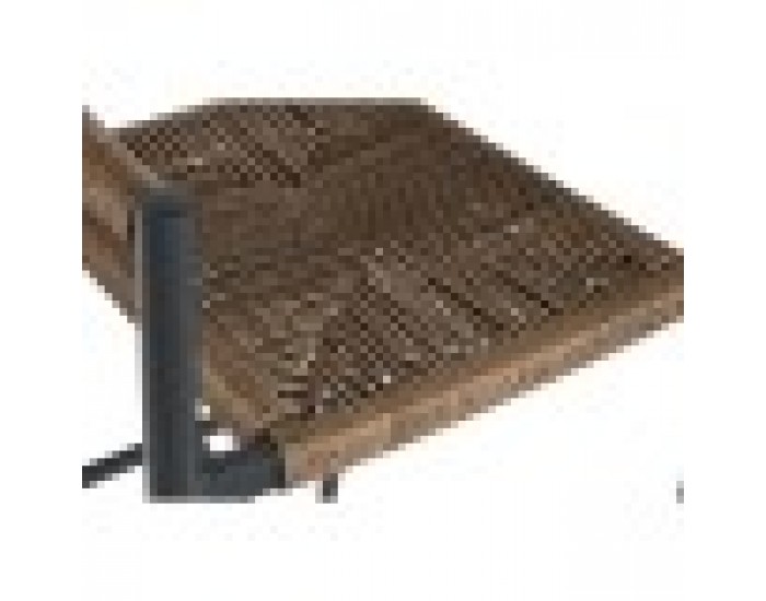 Табуретка Home ESPRIT Кафяв Черен Алуминий Pатан 52 x 55 x 105 cm