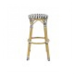 Табуретка Home ESPRIT Двуцветен Метал синтетичен ратан 39,5 x 39,5 x 74,5 cm - Home esprit