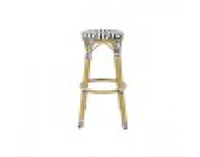 Табуретка Home ESPRIT Двуцветен Метал синтетичен ратан 39,5 x 39,5 x 74,5 cm
