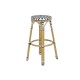 Табуретка Home ESPRIT Двуцветен Метал синтетичен ратан 39,5 x 39,5 x 74,5 cm