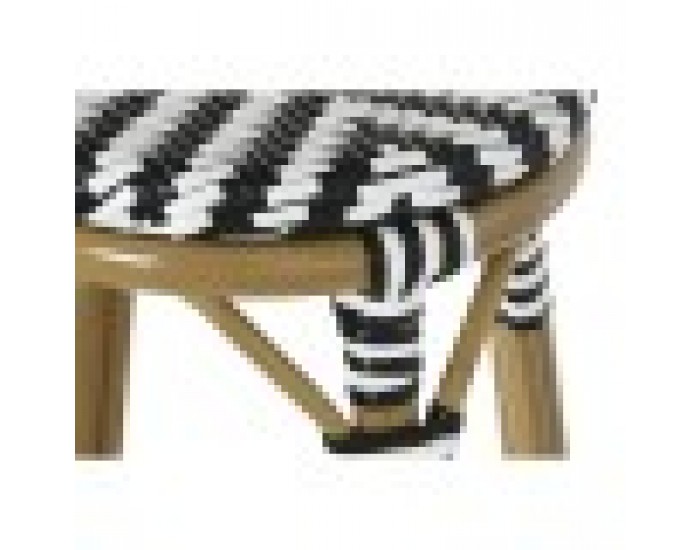 Табуретка Home ESPRIT Двуцветен Метал синтетичен ратан 39,5 x 39,5 x 74,5 cm
