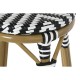 Табуретка Home ESPRIT Двуцветен Метал синтетичен ратан 39,5 x 39,5 x 74,5 cm