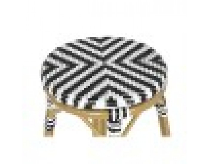 Табуретка Home ESPRIT Двуцветен Метал синтетичен ратан 39,5 x 39,5 x 74,5 cm
