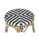 Табуретка Home ESPRIT Двуцветен Метал синтетичен ратан 39,5 x 39,5 x 74,5 cm