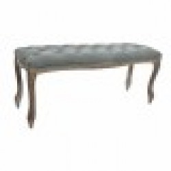 Табуретка DKD Home Decor Сив Естествен Дървен полиестер Тъмно сив (112 x 36 x 48 cm) - Taburete