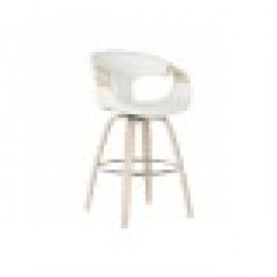 Табуретка Home ESPRIT Бял Дървен 55,5 x 52,5 x 92,5 cm - Home esprit