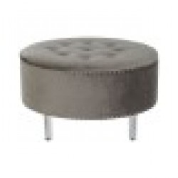Табуретка DKD Home Decor Сив Сребрист Дървен MDF 80 x 80 x 43 cm - Taburete