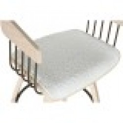 Табуретка Home ESPRIT Бял Дървен 51,5 x 47,5 x 94,5 cm - Home esprit