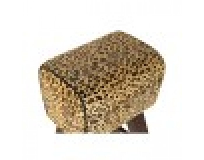Бар Стол DKD Home Decor, Черен, Дървен, Кафяв, Кожа, 43 x 35 x 75 cm