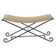 Табуретка DKD Home Decor Черен Светло кафяв (94 x 49 x 44 cm)