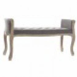 Табуретка DKD Home Decor Естествен Тъмно сив каучук Пластно 109 x 44,5 x 60 cm - Taburete