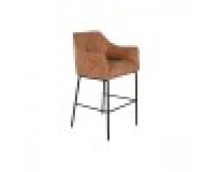 Табуретка DKD Home Decor Черен камила Метал 59 x 60 x 107 cm