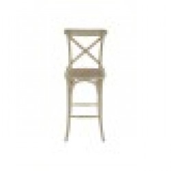 Табуретка DKD Home Decor Бял Pатан Бряст (48 x 55 x 116 cm) - Taburete