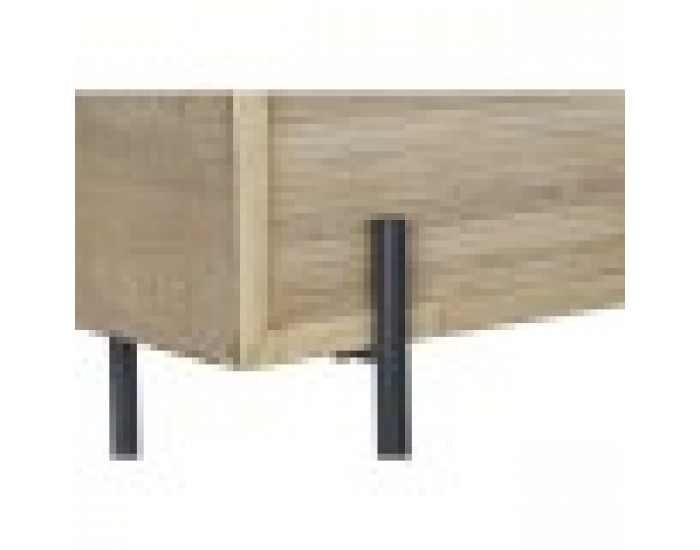 Табуретка DKD Home Decor Естествен Дървен Метал 120 x 40 x 43 cm