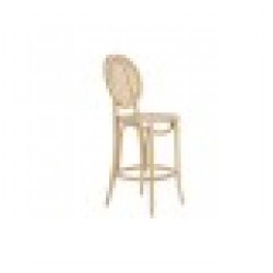 Табуретка DKD Home Decor Светло кафяв Pатан Бряст (43 x 43 x 108 cm) - Taburete
