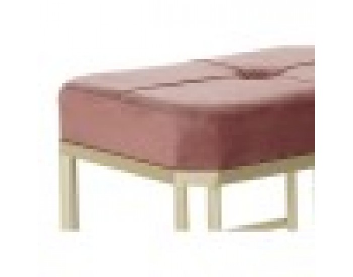Табуретка DKD Home Decor Розов Метал Кадифе (120 x 40 x 46 cm)