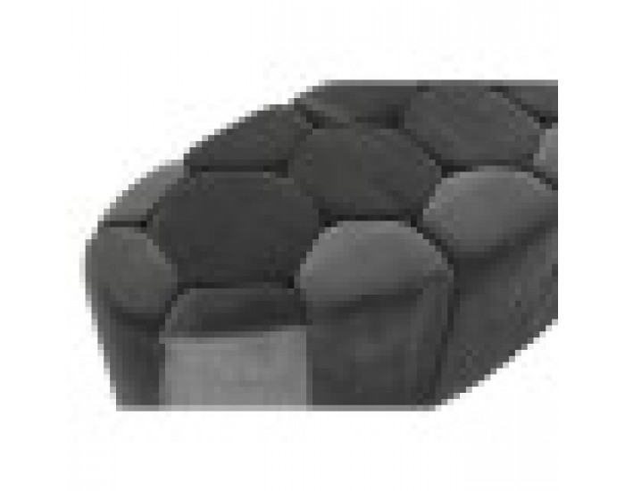 Табуретка DKD Home Decor Сив полиестер (125 x 53 x 46,5 cm)