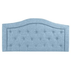 Табла за легло DKD Home Decor Син Дървен полиестер (167 x 8 x 132 cm) - Paturi