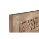 Табла за легло Home ESPRIT Златен Естествен Дървен MDF 180 x 3,5 x 180 cm