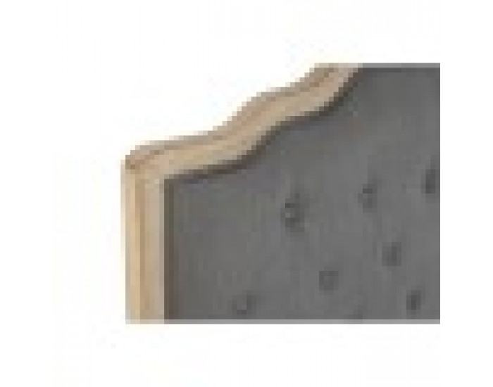 Табла за легло DKD Home Decor Тъмно сив каучук 160 x 10 x 120 cm
