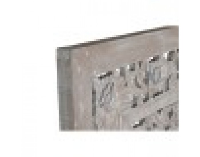 Табла за легло Home ESPRIT Сив Дървен MDF 180 x 3,5 x 180 cm