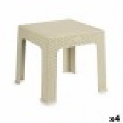 Детска Маса Rattan Сметана Пластмаса 47 x 42,5 x 47 cm (4 броя) - Kipit