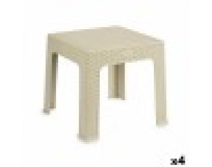 Детска Маса Rattan Сметана Пластмаса 47 x 42,5 x 47 cm (4 броя)