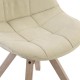 Трапезен стол DKD Home Decor полиестер Памук Дървен (47 x 55 x 85 cm)