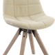 Трапезен стол DKD Home Decor полиестер Памук Дървен (47 x 55 x 85 cm)