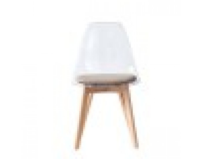 Трапезен стол DKD Home Decor Бежов Дървен Поликарбонат (54 x 47 x 81 cm)