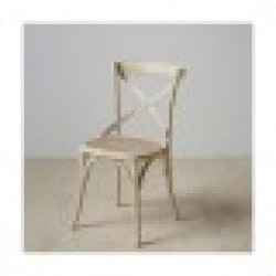 Трапезен стол 45 x 42 x 87 cm Дървен Бял Pатан - Rosanto home