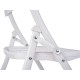 подплатен къмпинг стол GiftDecor 12721 Бял 59 x 50 x 82 cm 108 x 11,5 x 50 cm (4 броя)