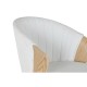 Трапезен стол Home ESPRIT Бял полиестер Дървен 60 x 57,5 x 79 cm