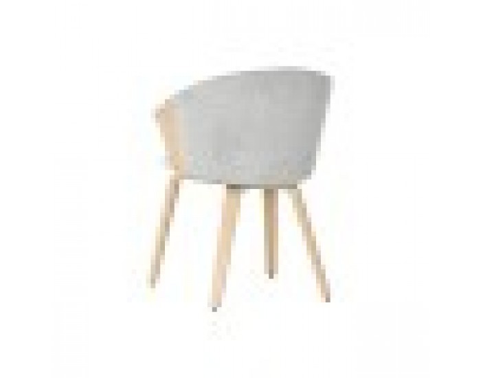 Трапезен стол Home ESPRIT Сив полиестер Дървен 60 x 57,5 x 79 cm