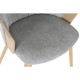 Трапезен стол Home ESPRIT Сив полиестер Дървен 60 x 57,5 x 79 cm