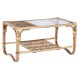 Маса за кафе Home ESPRIT Естествен Бамбук Pатан 76 x 46 x 40 cm