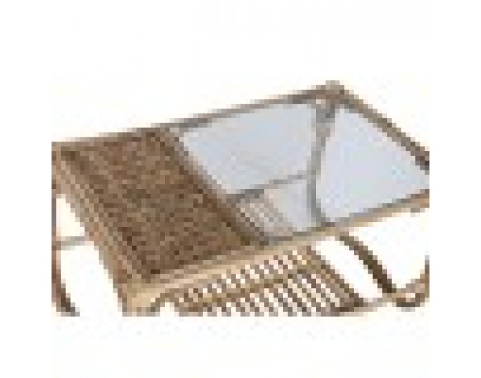 Маса за кафе Home ESPRIT Естествен Бамбук Pатан 76 x 46 x 40 cm