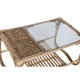 Маса за кафе Home ESPRIT Естествен Бамбук Pатан 76 x 46 x 40 cm